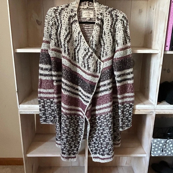 Lucky Brand Open Long Cardigan Sweater Coat - Picture 5 of 12